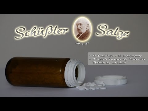 Schüßler Salze Nr. 1-27 - Anwendung, Einnahme, Zusammensetzung