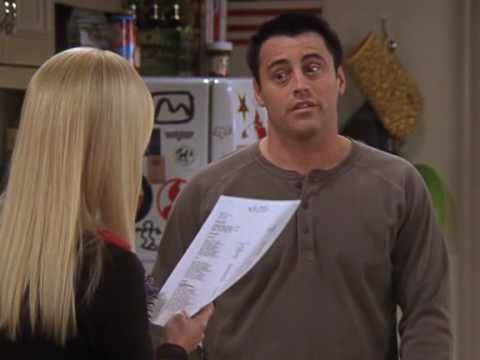 Joey Tribbiani – Drink a gallon of milk in 10 seconds?