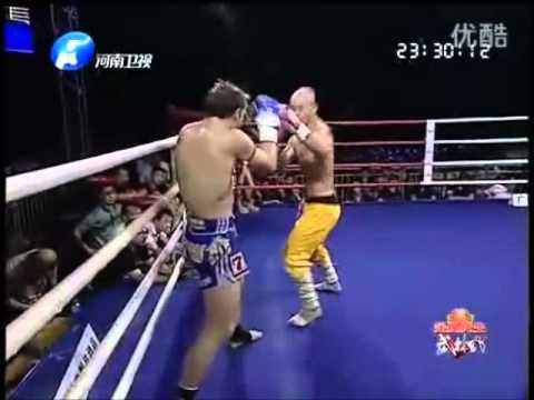 shaolin munk - Yi Long Vs. Brad Riddell Rematch. Held on 23/6/2012 in Foshan, China CI-K Title Fight Fight was decided by majority decision 30-30, 30-29, 30-29.