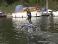 Stuff gets wet with the Pumpabike human hydrofoil
