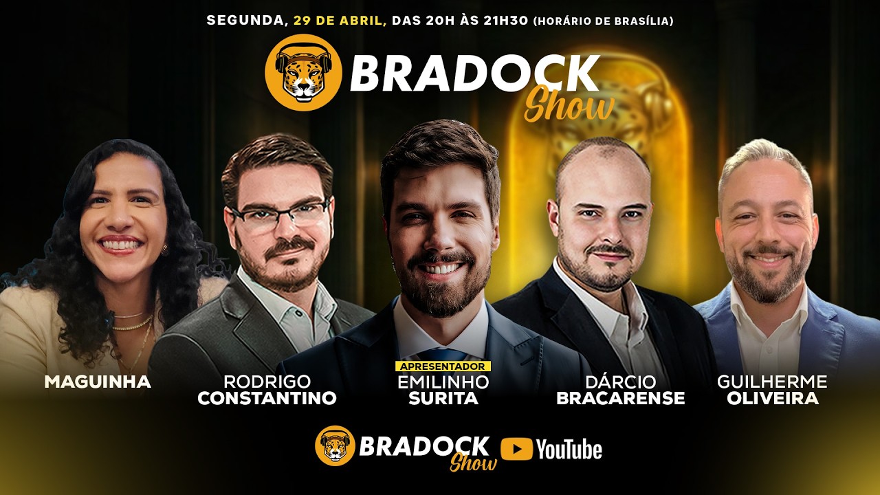 Bradock Show 29/04/26 - EMILINHO SURITA, GUILHERME OLIVEIRA, Rodrigo Constantino e Dárcio Bracarense