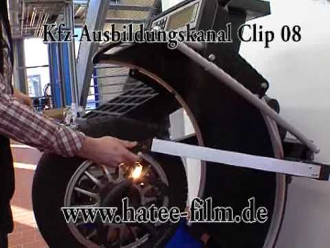 Radauswuchten Kfz-Ausbildungskanal Clip 08 Hatee-Film