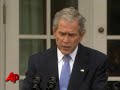 Bush: Calls Obama on His \ Bush: Calls Obama on His \