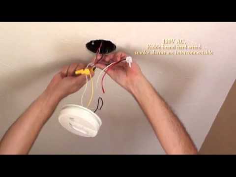 how to fit smoke alarm to ceiling