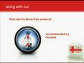First Aid For Back Pain