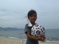 sweet little girls in Nha Trang beach