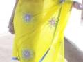 videos de Yellow Faux Georgette Saree with Blouse