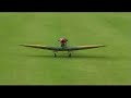 this is the maiden flight of the all moulded 1/4 scale spitfire mk9, designed by mike booth of flying legends, the model featured is powered by a zenoah 62 with a ks mini pipe, running futaba servos and spektrum dsx7 2.4ghz tx/rx. built, owned and flown by ken bones. for more information regarding availability, contact mike booth by mail: studio.mike@btinternet.com