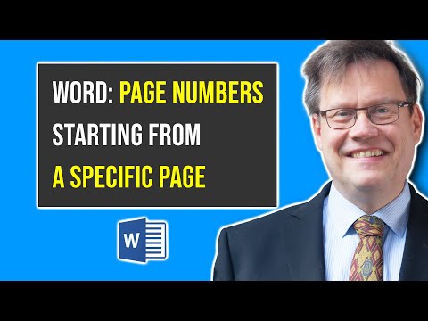 page - My latest tutorial: https://www.youtube.com/watch?v=DRL4PF2u9XA It can be tricky to start page numbering on a specific page, with with number 1. For example,...
