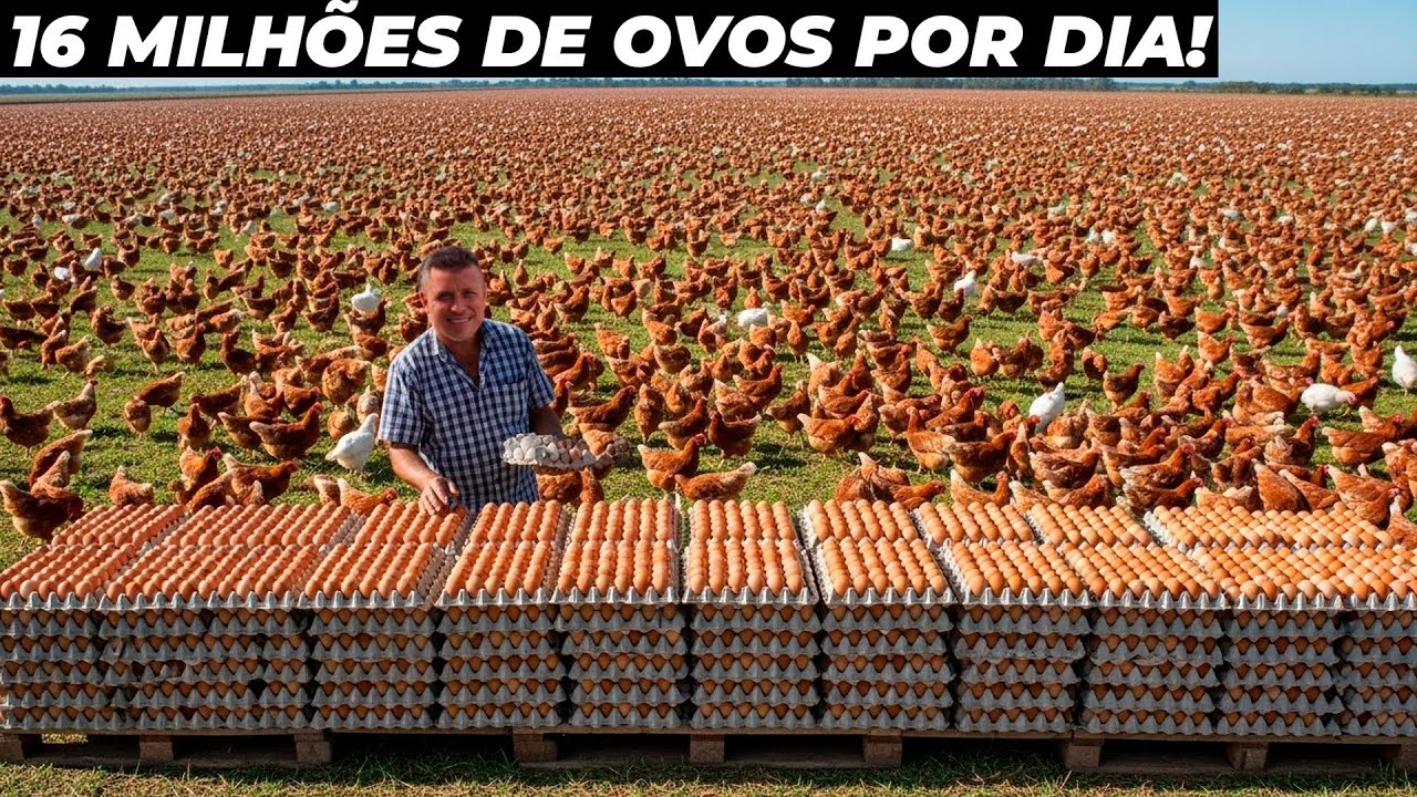 CONHEÇA A MAIOR GRANJA DE OVOS DE GALINHA DO BRASIL