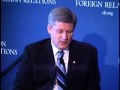 Prime Minister of Canada STEPHEN HARPER addresses the CFR - 25 September 2007 - 2 of 2