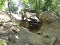 Hensley and unimog at river rock