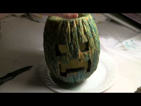 how to turn a pumpkin into a jack-o-lantern in minecraft