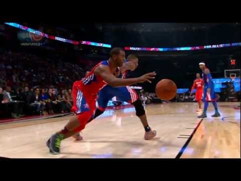 Bosh - As Chris Paul explains, he and Tony Parker dribble through Chris Bosh's legs out of necessity. Visit nba.com/video for more highlights.