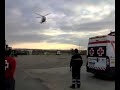 transbordo uvi móvil cruz roja montijo con helicóptero 112 