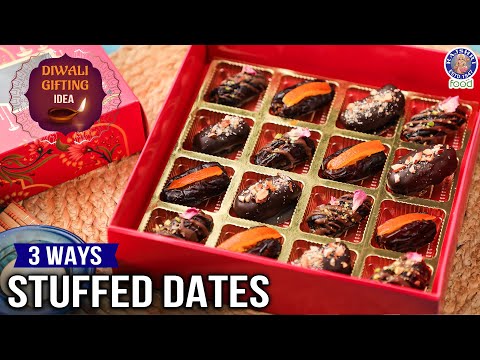 Stuffed Dates 3 Ways | This Diwali Premium Sweet Recipe – 3 Ways Stuffed Dates | Chef Bhumika