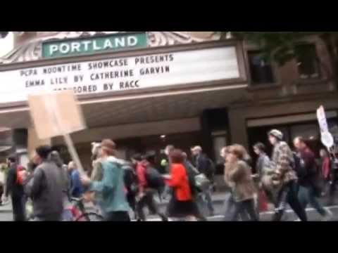 Occupy Portland Break Away Protest March. Day 4.
