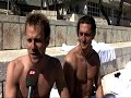 Bruno Tobler jump in the cold water of croatia Bruno Tobler jump in the cold water of croatia