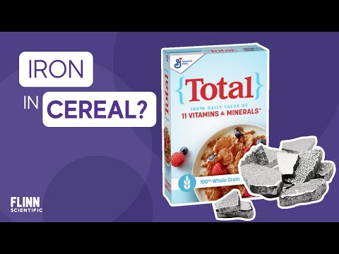 how to measure iron in cereal