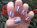Girly Candy Cane Nail Tutorial