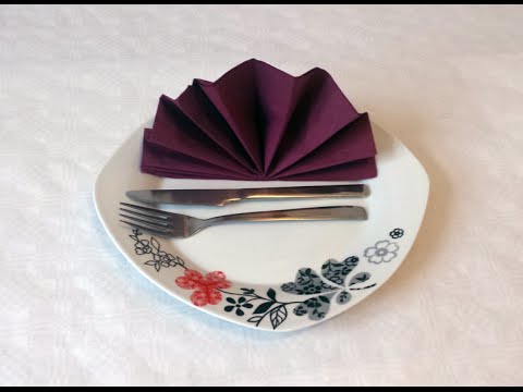 how to easy napkin folds
