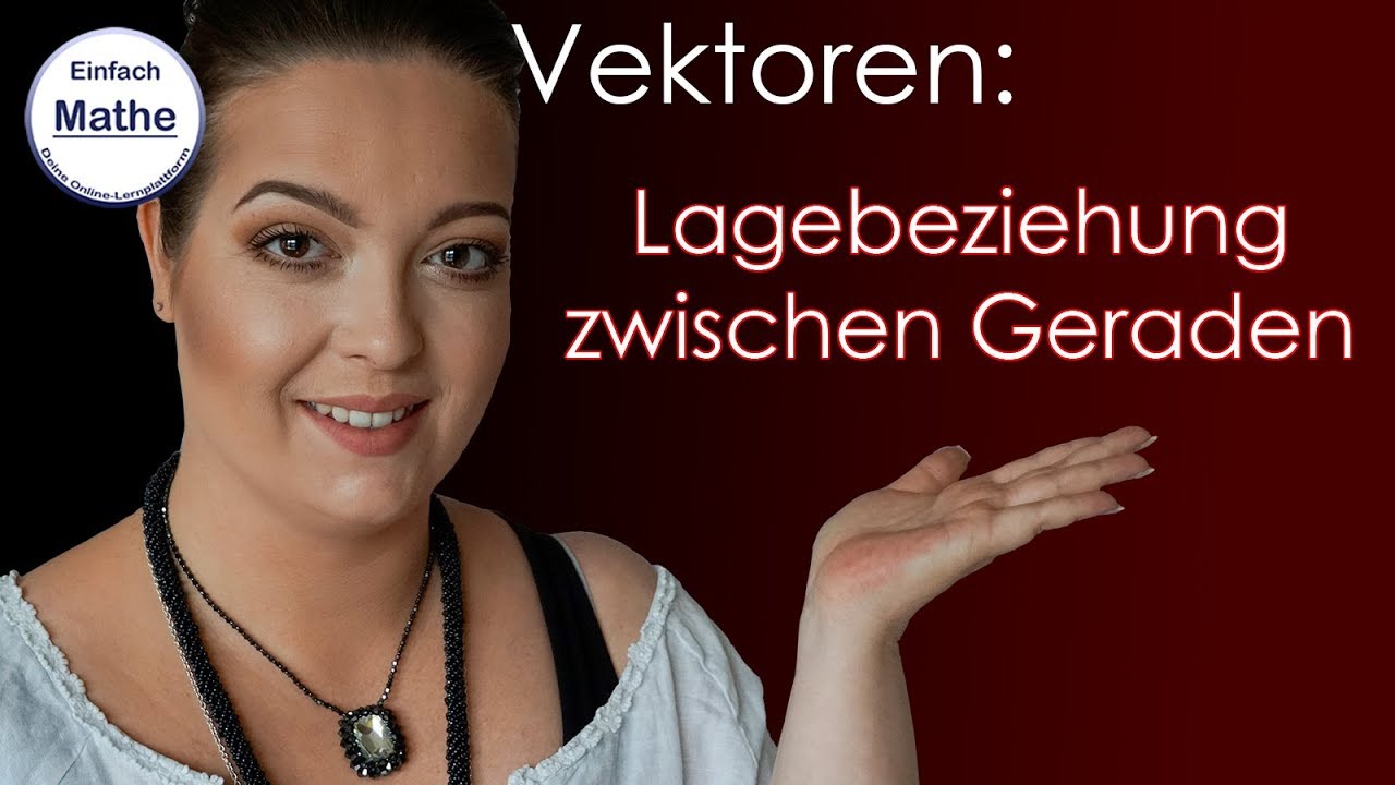 Lagebeziehung | Geraden in Parameterform | Vektoren by einfach mathe!