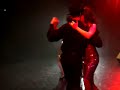monica romero y omar ocampo, aurora lubiz y hugo daniel y gabriela el�as y eduardo p�rez bailan taquito militar con el maestro mores en el teatro el nacional - agosto de 2007 - buenos aires - argentina.