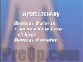 Hysterectomy Removal of Uterus, Ovaries and Fallopian Tubes Patient Education