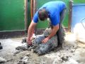 David from Knowsely Estate came today (22.06.10) to shear all our sheep