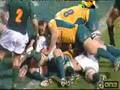 Bakkies Botha cheap shot on Stirling Mortlock Tri Nations 19th July 2008
