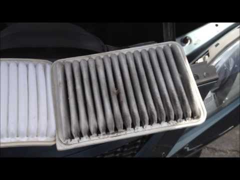 How to replace air filter in Toyota Camry 2009
