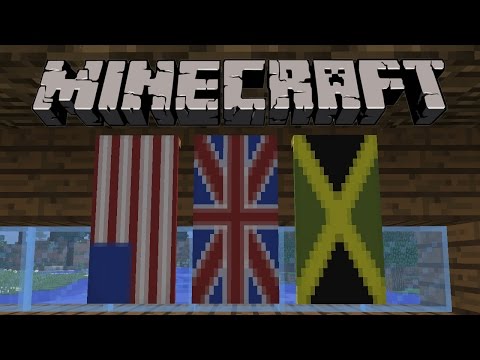 how to make a us flag in minecraft