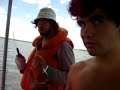 pesca y asado en alta mar