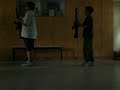 Me n Aff doing rifle drills
