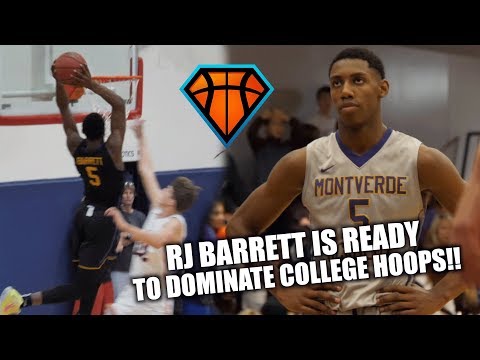 RJ Barrett is READY TO DOMINATE College Hoops!! | Duke ...
