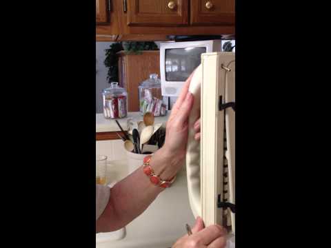 how to replace ge microwave door handle