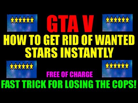 how to get rid of stars in gta v