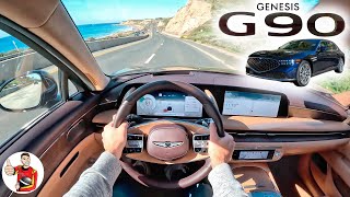 The 2023 Genesis G90 e-Supercharged is Knocking on the S-Class’ Door (POV Drive Review) by MilesPerHr