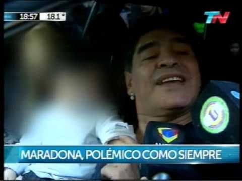VIDEO: Maradona tiró cachetada a periodista