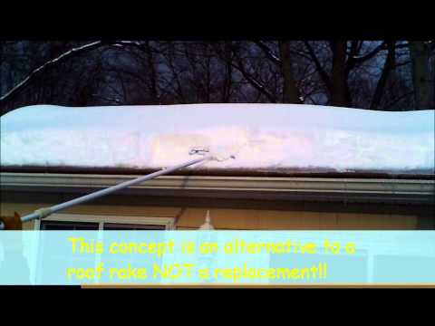 how to remove snow from roof