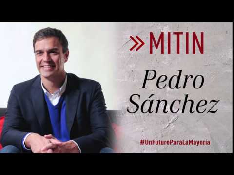 Pedro Sanchezen mitina