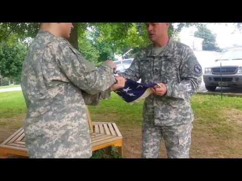 how to properly fold the american flag