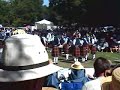the 78th fraser highlanders pipe band playing their march, strathspey and reel at maxville in 2005.