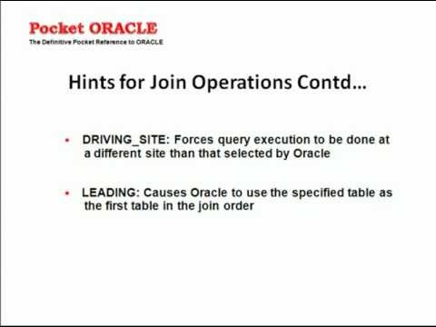 how to provide index hint in oracle