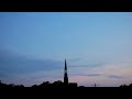 Time Lapse of Sunset on a Steeple