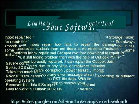 how to locate inbox repair tool