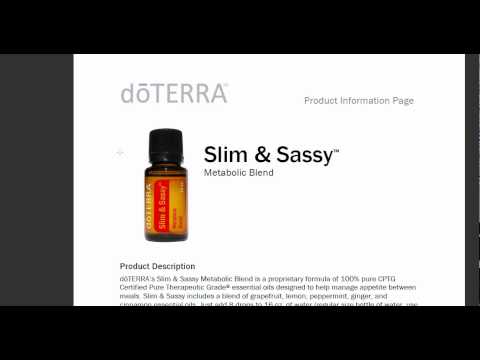 how to use slim n sassy oil