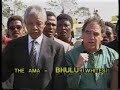 Mandela: Speaking to reporters after singing to kill whites