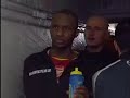 a camera in the tunnel at highbury stadium caught captions patrick vieira and roy keane exchanging some harsh words before the match which united eventually won 2-4 in a thriller.