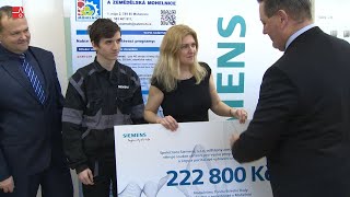 Firma Siemens předala finanční dar SŠTZ na podporu nového oboru
